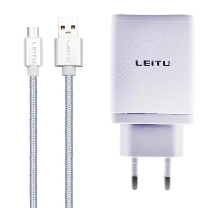 شارژر دیواری لیتو مدل LH - 4 به همراه کابل تبدیل MICROUSB