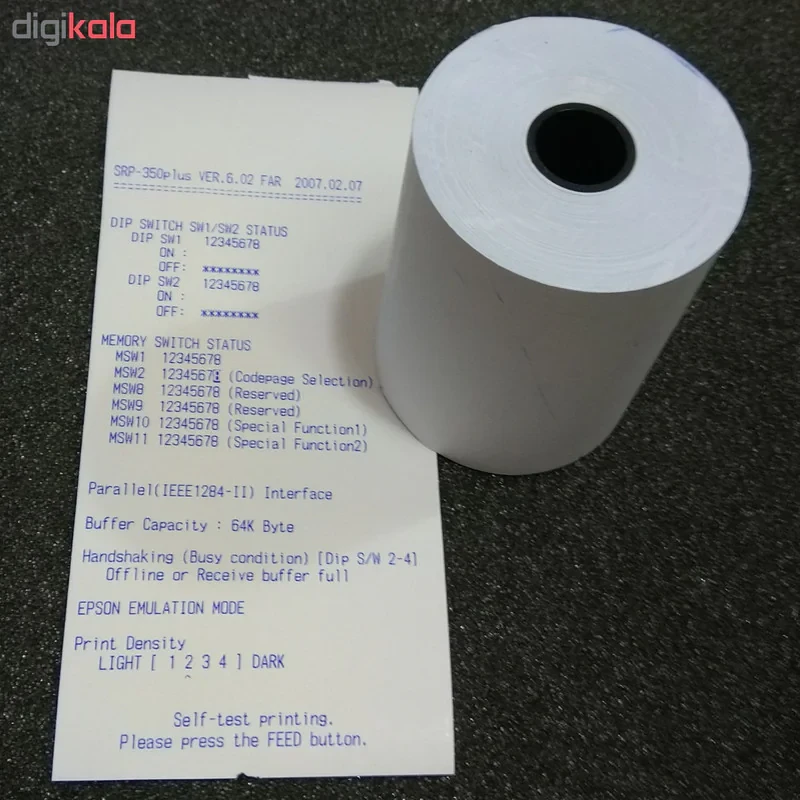 کاغذ پرینتر حرارتی کد 102 بسته 48 عددی