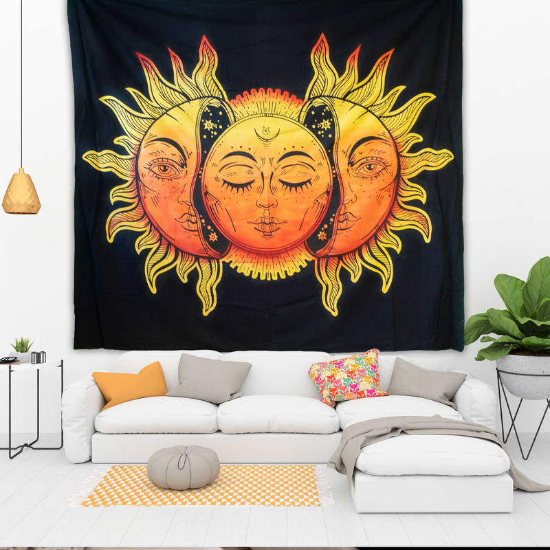 روتختی دو نفره مدل سنتی هندی کد 506 سایز 220x200 سانتی‌متر