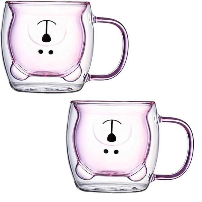 لیوان مدل دو جداره طرح خرس کد 1369n 100