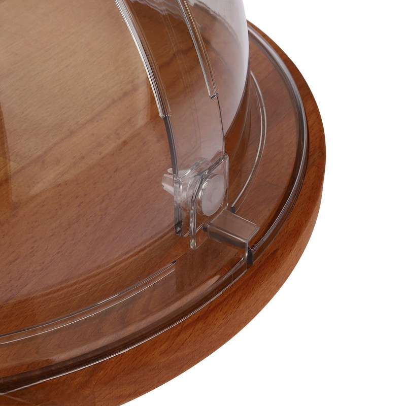 ظرف سرو کیک لیمون مدل زیره چوبی کد HS2179