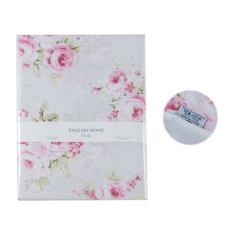 روکش لحاف پنبه انگلیش هوم مدل Heavy Rose دو نفره سایز 220x200 سانتی‌متر