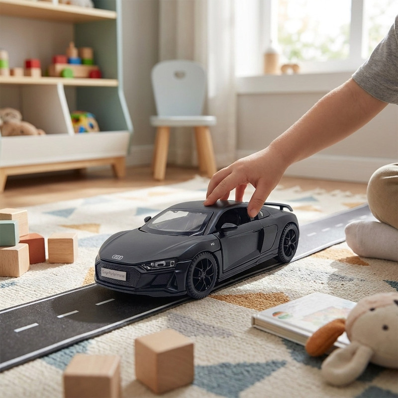 ماشین بازی ناب سل مدل موزیکال چراغ دار AUDI R8