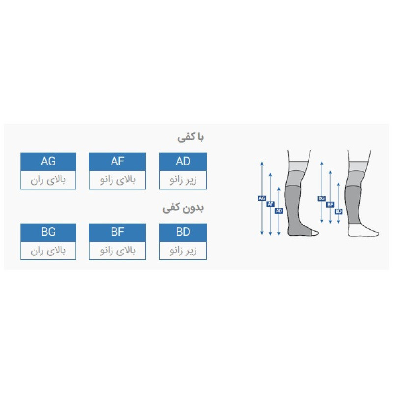 جوراب واریس مدل c3 BG