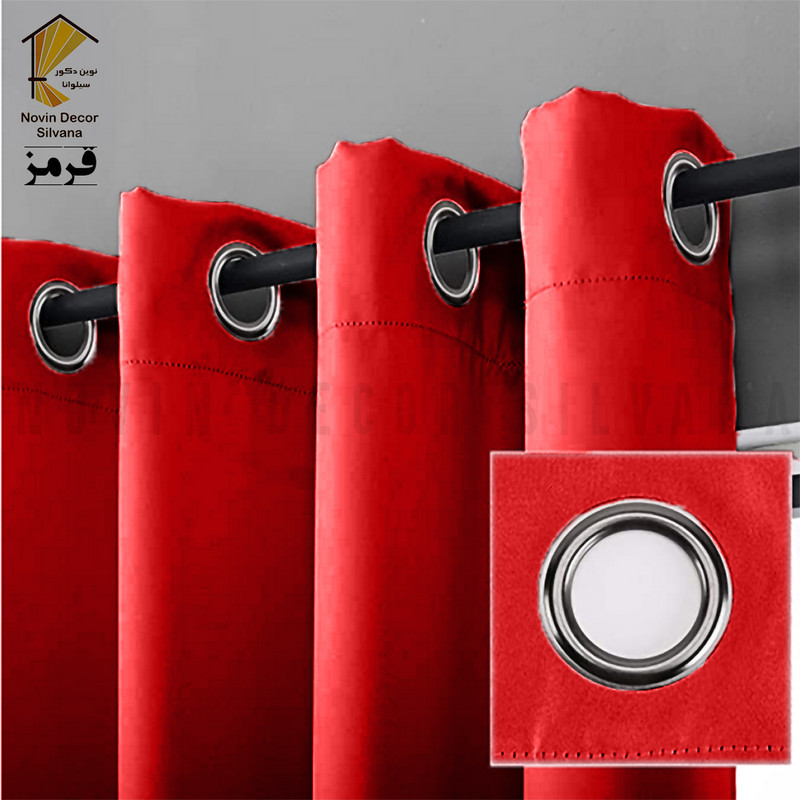 پرده پانچ نوین دکور سیلوانا مدل کتان سایز 200 × 280 سانتی‌متر