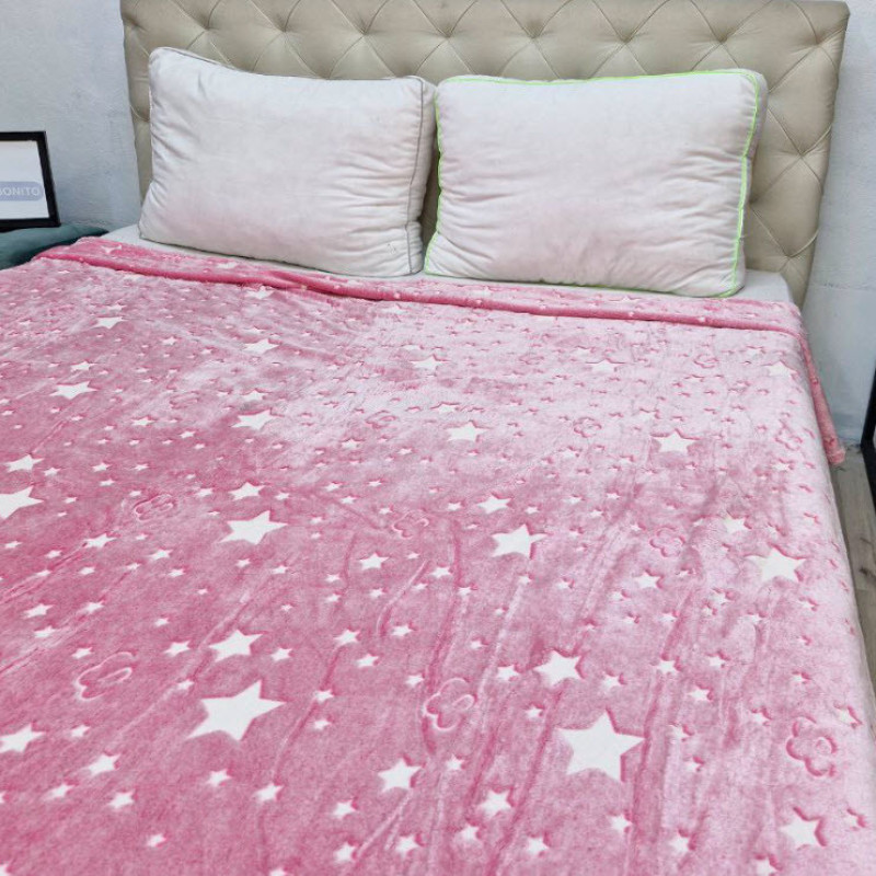 پتو مسافرتی 1 نفره ویراگیتا مدل ابر و ستارهnew سایز 150x200 سانتی‌متر