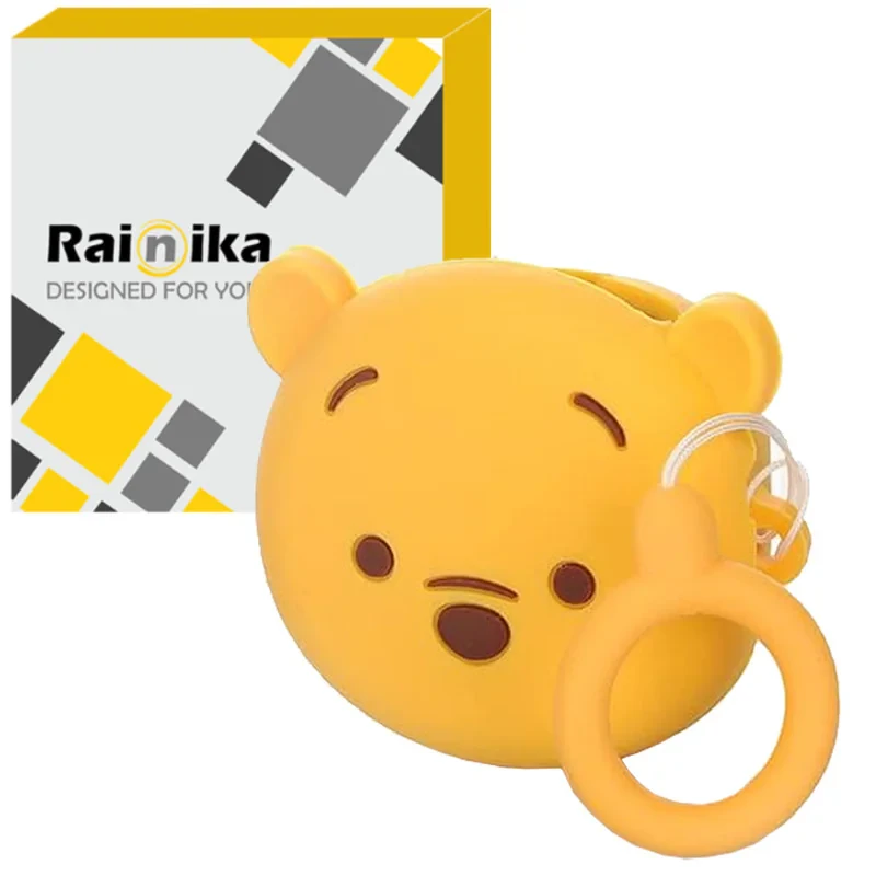 کاور رینیکا مدل Buds Funny Winnie Bear مناسب برای کیس هدفون بی سیم سامسونگ Galaxy Buds Live  Buds Pro  buds 2  buds 2 pro  Fe