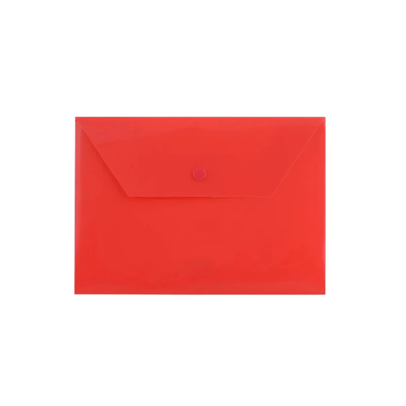 پوشه دکمه دار پاپکو مدل B5-ClearM  سایز A5 بسته 10 عددی