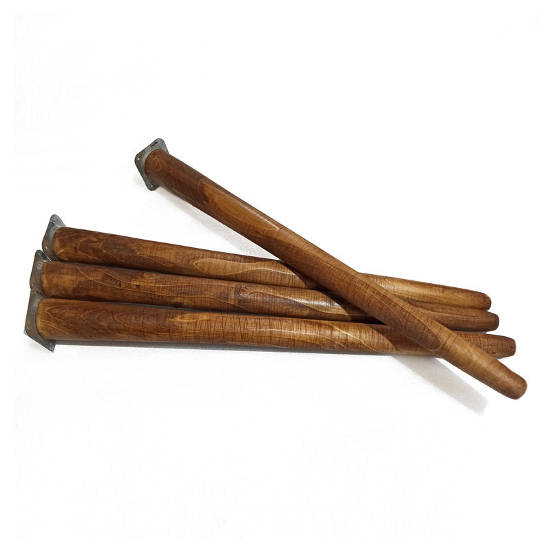 پایه میز مدل چوبی مخروطی کد 80-D1 بسته 4 عددی