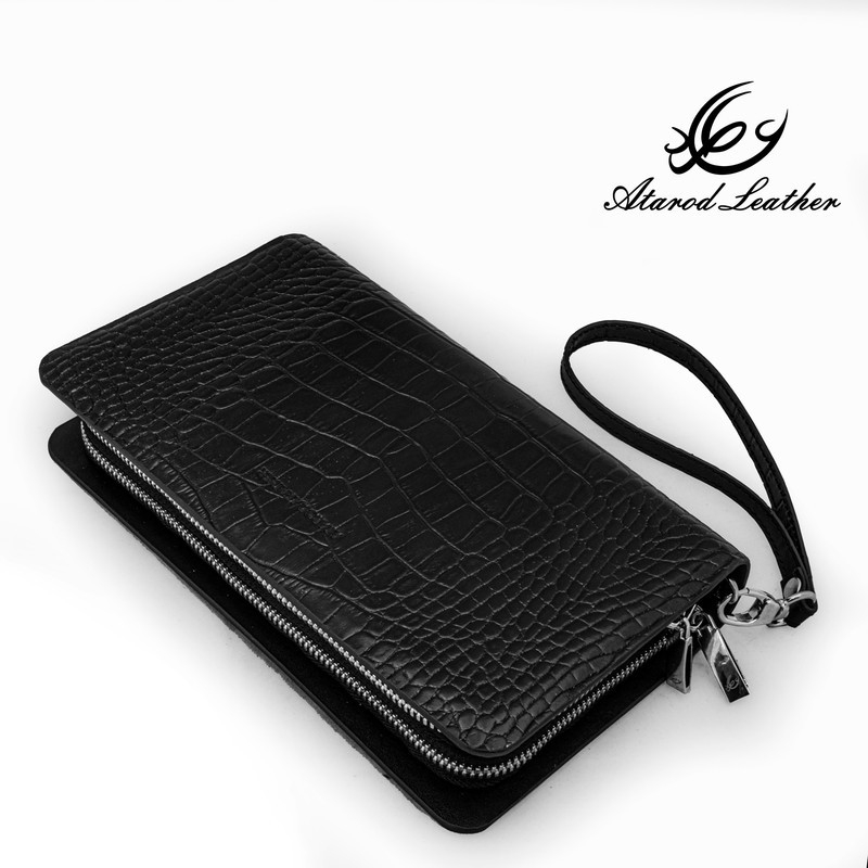 کیف پاسپورتی مردانه چرم عطارد مدل چرم طبیعی کد K47