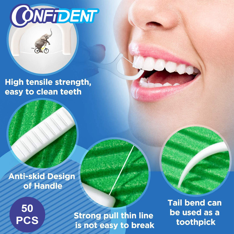 نخ دندان کانفیدنت مدل floss-Pillow سه بسته 50 عددی