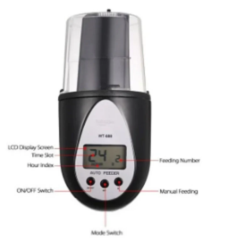 خوراک دهنده اتوماتیک آکواریوم وارمتون مدل  WT-688
