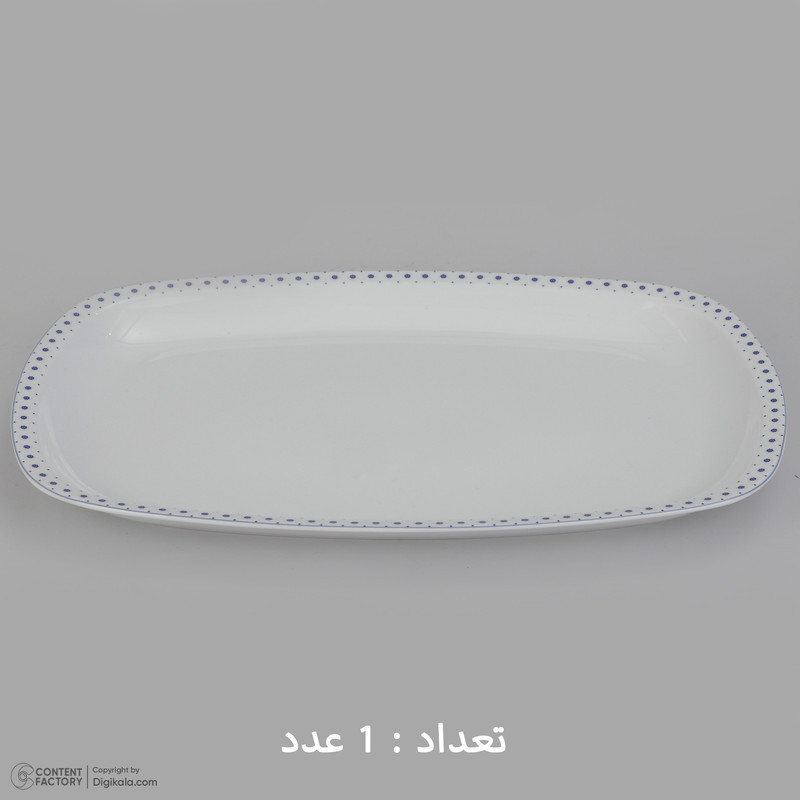 سرویس غذاخوری 27 پارچه 6 نفر چینی زرین ایران مدل کواترو ورنیکا درجه عالی