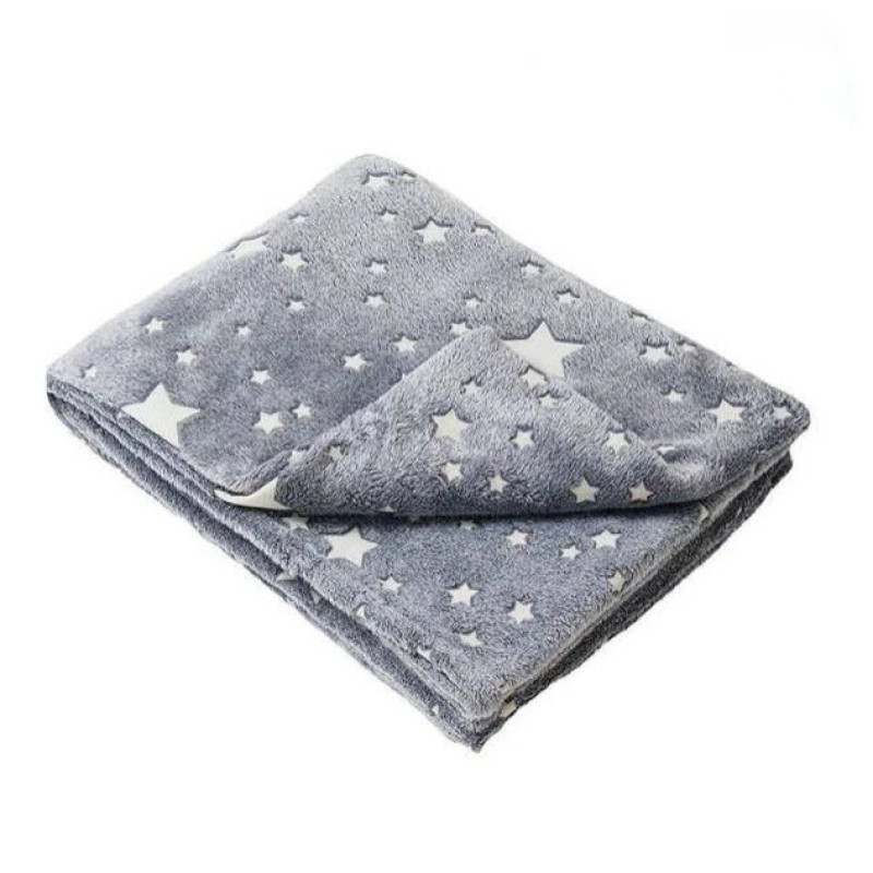 پتو مسافرتی 1 نفر ویراگیتا مدل شبنما ستاره بارانا سایز 150x200 سانتی‌متر