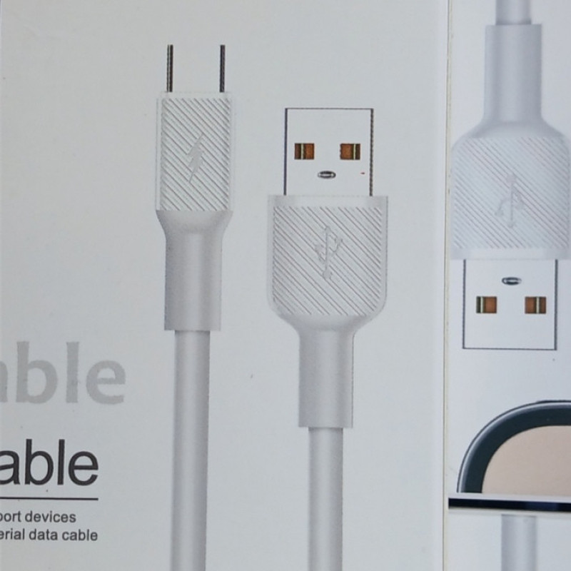 کابل تبدیل USB به USB-C لول مدل FAST CHARGE 6A DATA CABLE طول 1 متر