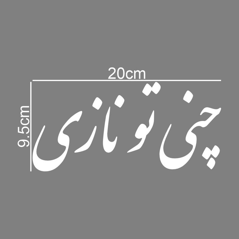 برچسب بدنه خودرو طرح چنی تو نازی کد MT-W484