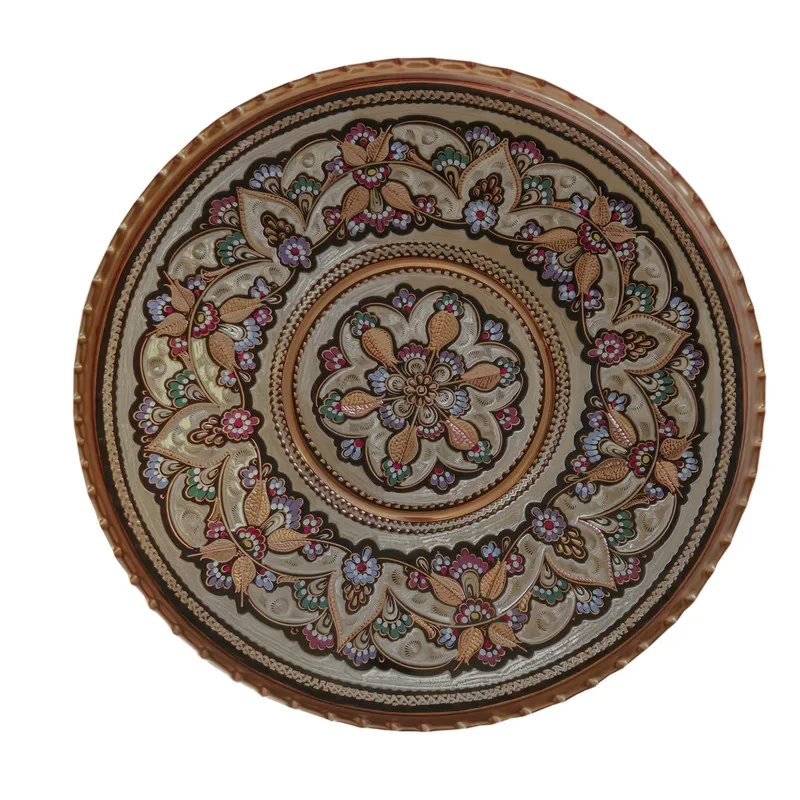 سینی میناکاری مدل لب کنگره ای کد 01871