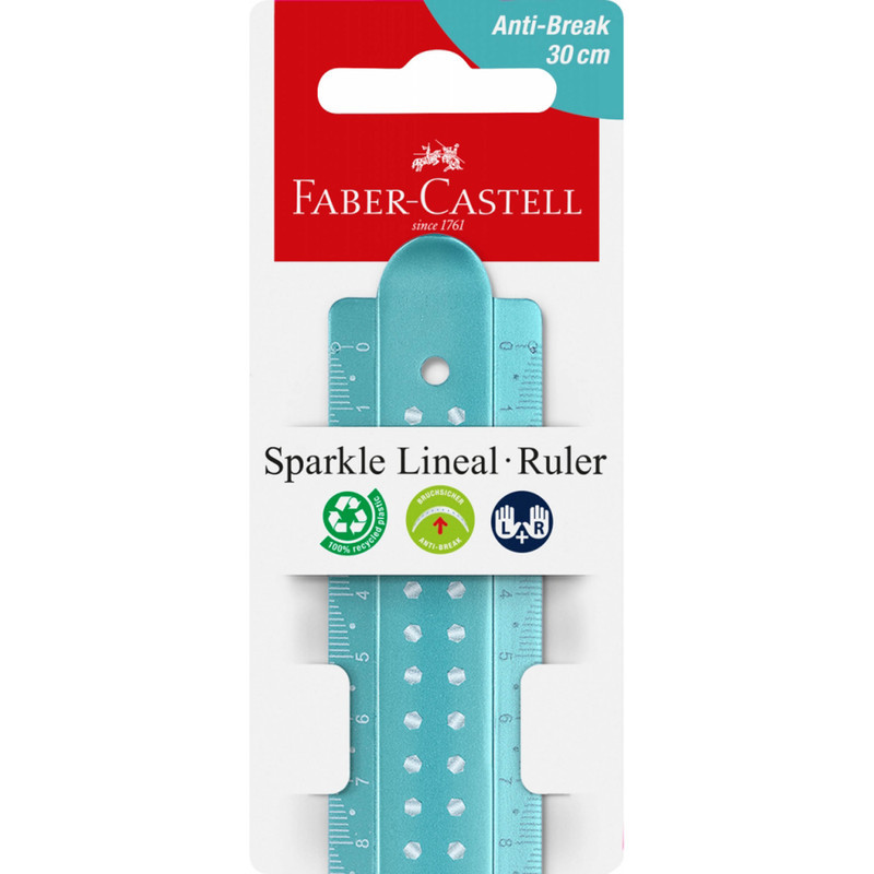 خط کش 30 سانتی متری فابر کاستل مدل Sparkle