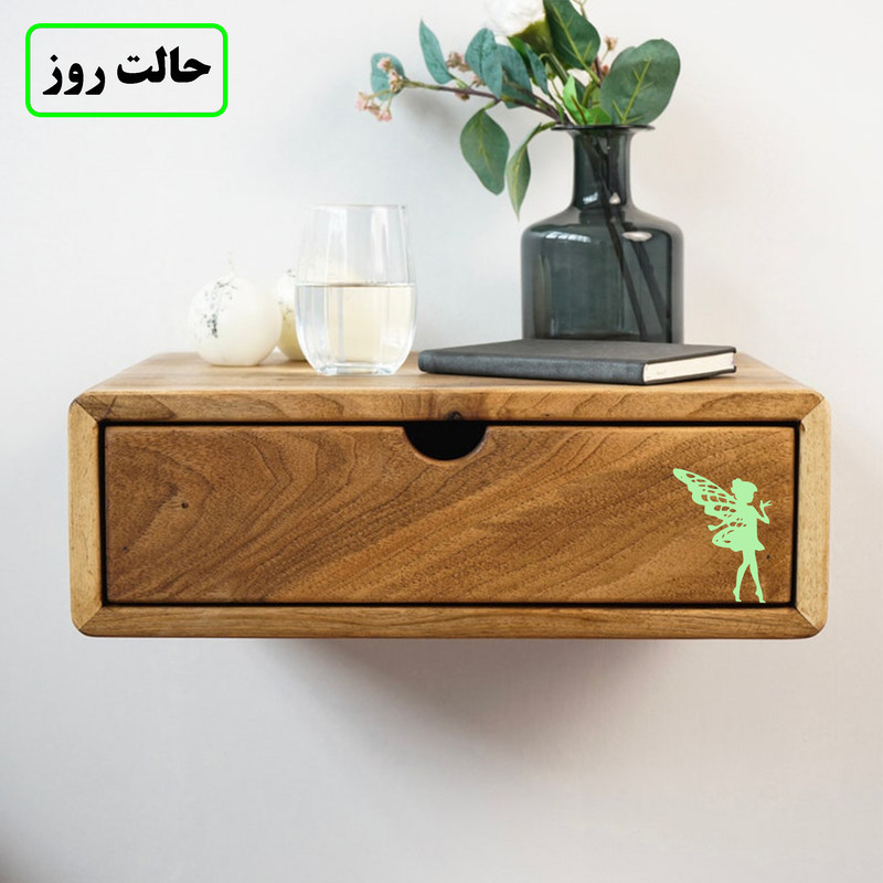 استیکر کلید و پریز مدل شبنما طرح  فرشته بالدار کد 011