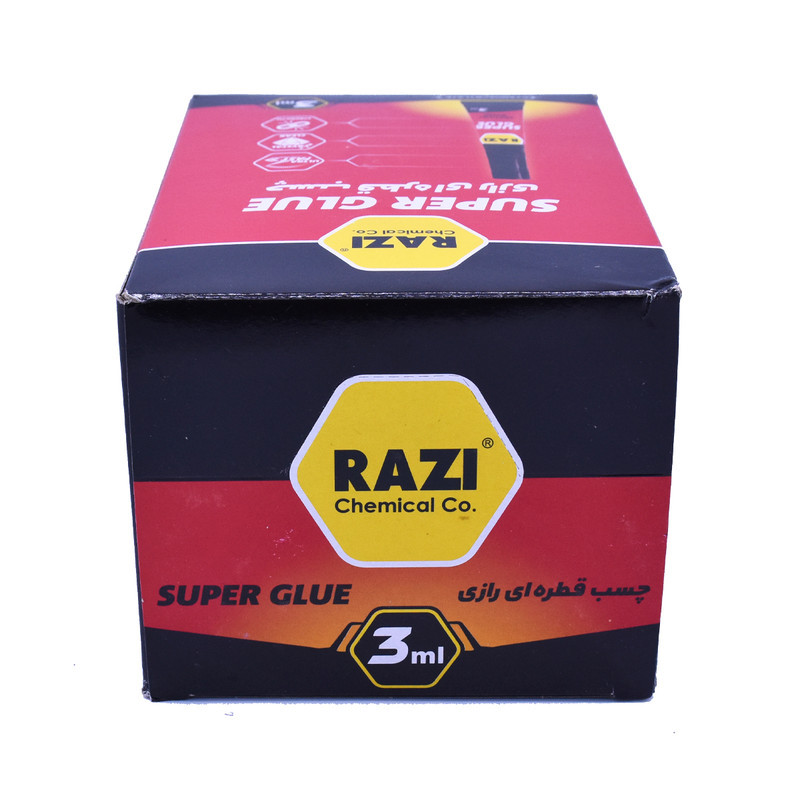 چسب قطره ای رازی مدل RAZI04 حجم 3 میلی لیتر بسته 12 عددی