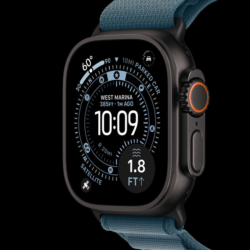 ساعت هوشمند 49 میلی متری اپل مدل Ultra 3 Natural Titanium Case با بند Alpine Loop