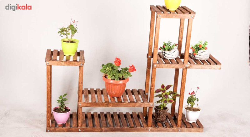 استند گل دکو وسنا مدل P9 چوبی با ابعاد 100×100×30 سانتی‌متر و وزن 10000 گرم، نیاز به سرهم شدن، همراه با برچسب و راهنمای نصب