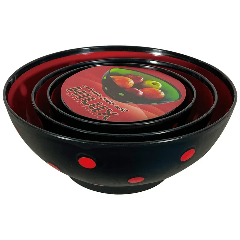 کاسه مدل هایلوکس خالخالی مجموعه 4 عددی