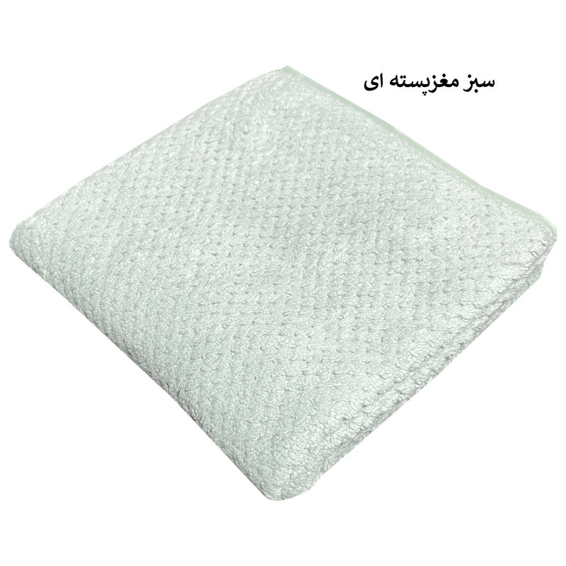 حوله دستی شایسته مدل نسترن سایز 35X75 سانتی متر