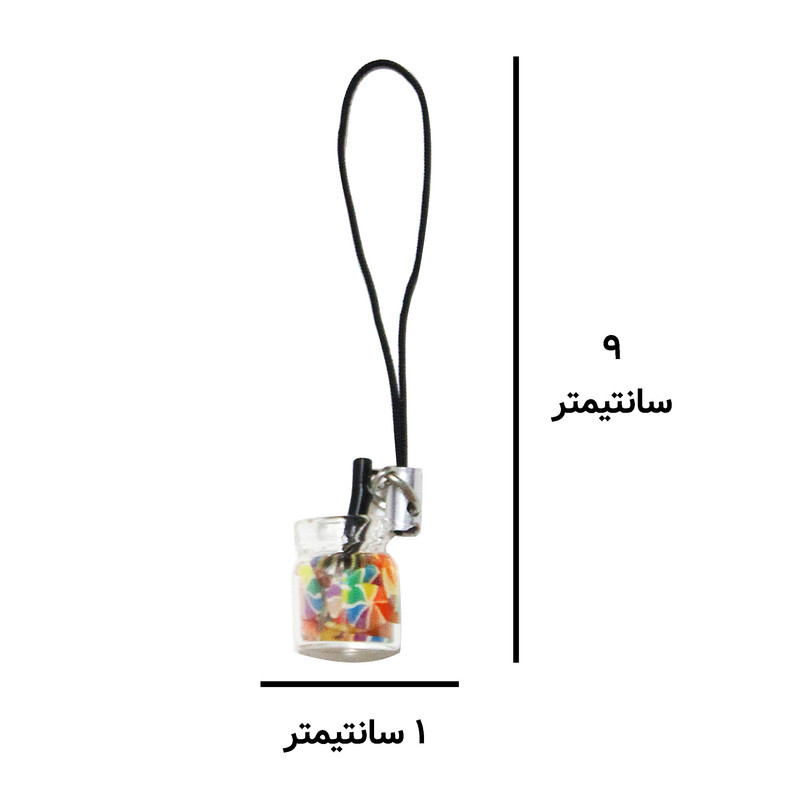 آویز موبایل مدل نوشیدنی رنگی کد 12