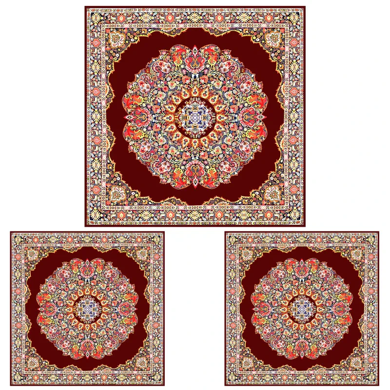 رومیزی سه تکه طرح ترمه کد 9920.3