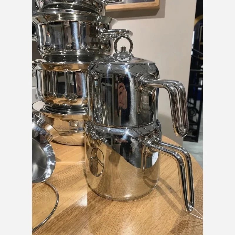سرویس قابلمه و تابه استیل 17 پارچه کاراجا مدل Osaka PowerSteel Pro