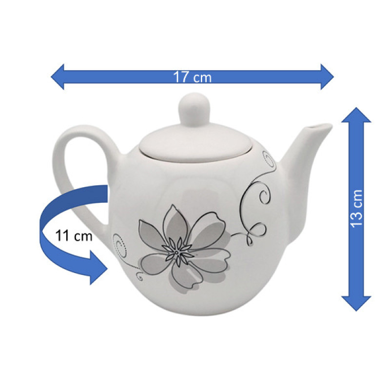 قوری مدل فلورانس کد 11163xflor گنجایش 650 میلی لیتر