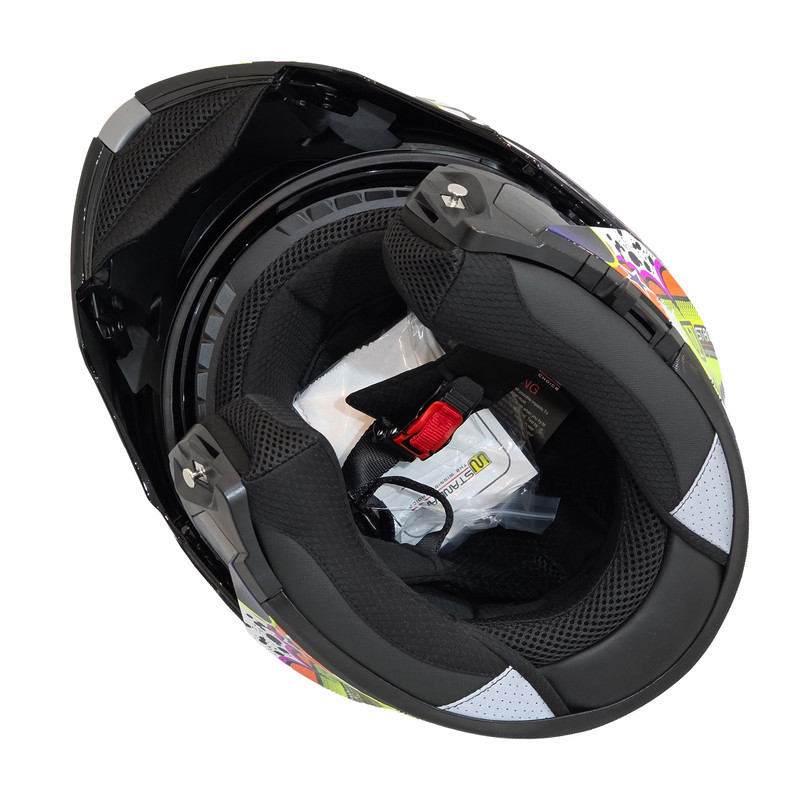 کلاه کاسکت دبلیو استاندارد مدل w901_Black_Green