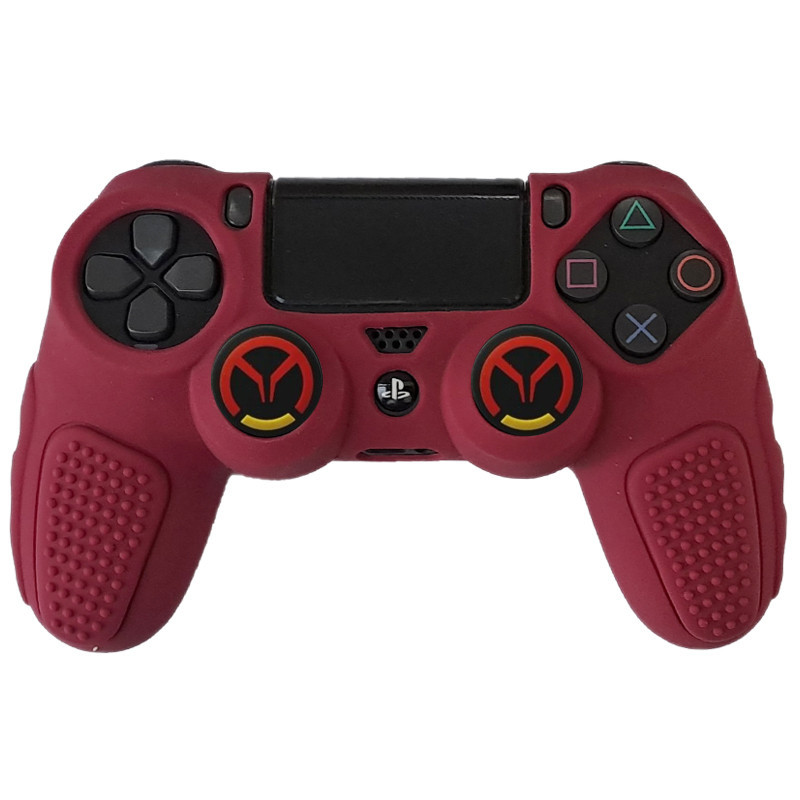 محافظ دسته پلی استیشن ۴ مدل Anti slip PS4419 به همراه روکش آنالوگ