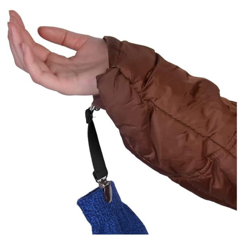 گیره لباس لوفایبر مدل گیره نگهدارنده دستکش و کلاه بچگانه مجموعه 4 عددی