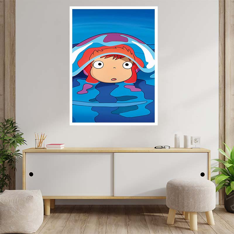 پوستر کارنيکا طرح پونیو Ponyo کد 85356 مجموعه 8 عددی