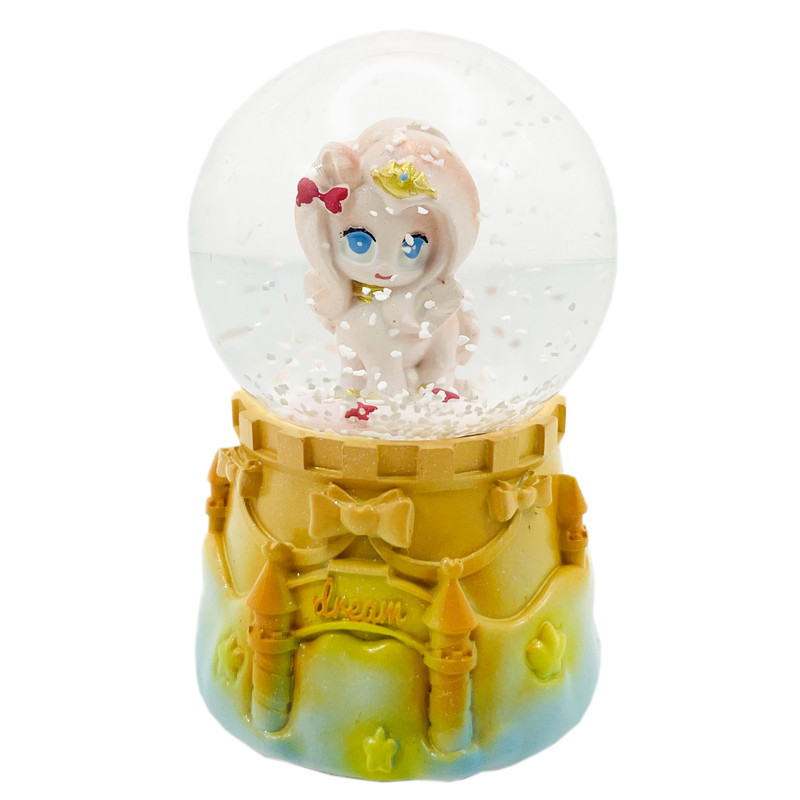 گوی چراغ‌دار مدل Dream طرح پونی و قلعه آرزوها کد 5921