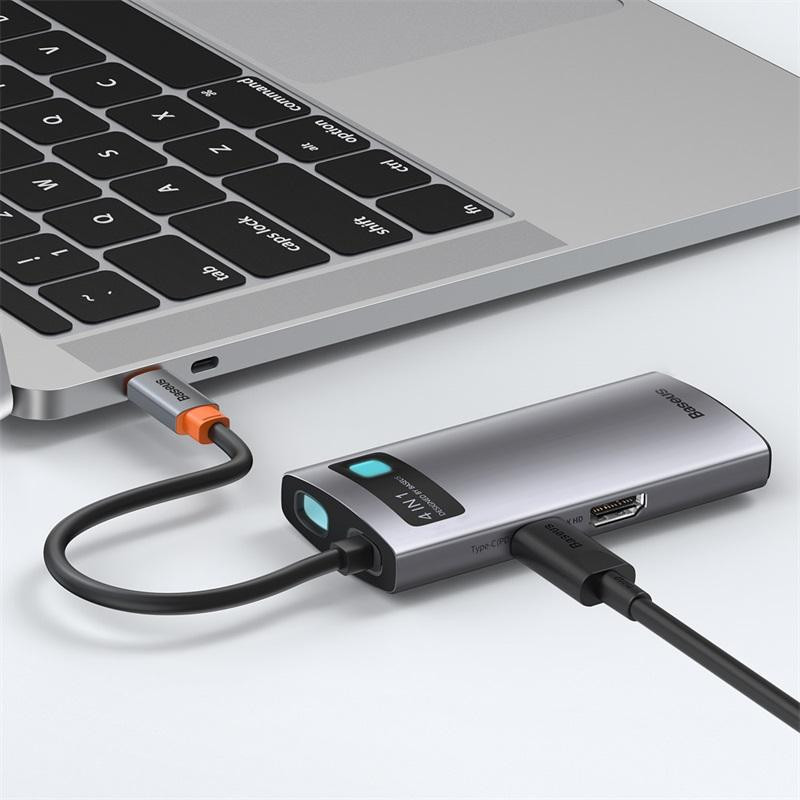 هاب 4 پورت USB-C باسئوس CAHUB-CY0G