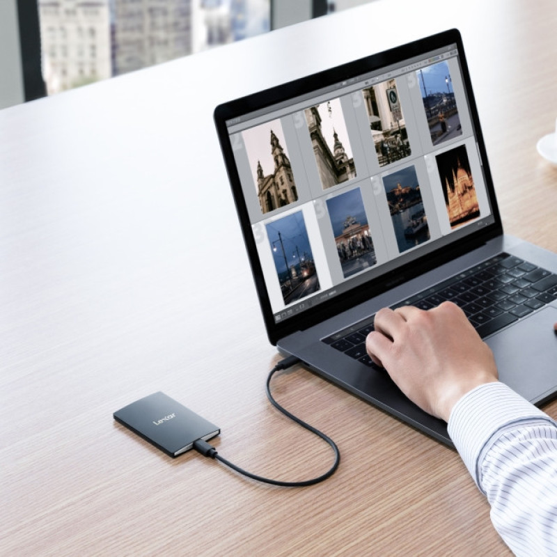 اس اس دی اکسترنال لکسار مدل SL500 ظرفیت 1 ترابایت رابط USB 3.2 Gen2