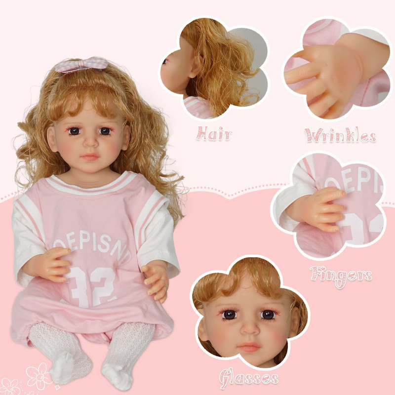 عروسک سیلیکونی مدل Reborn-Baby ارتفاع 50 سانتی متر