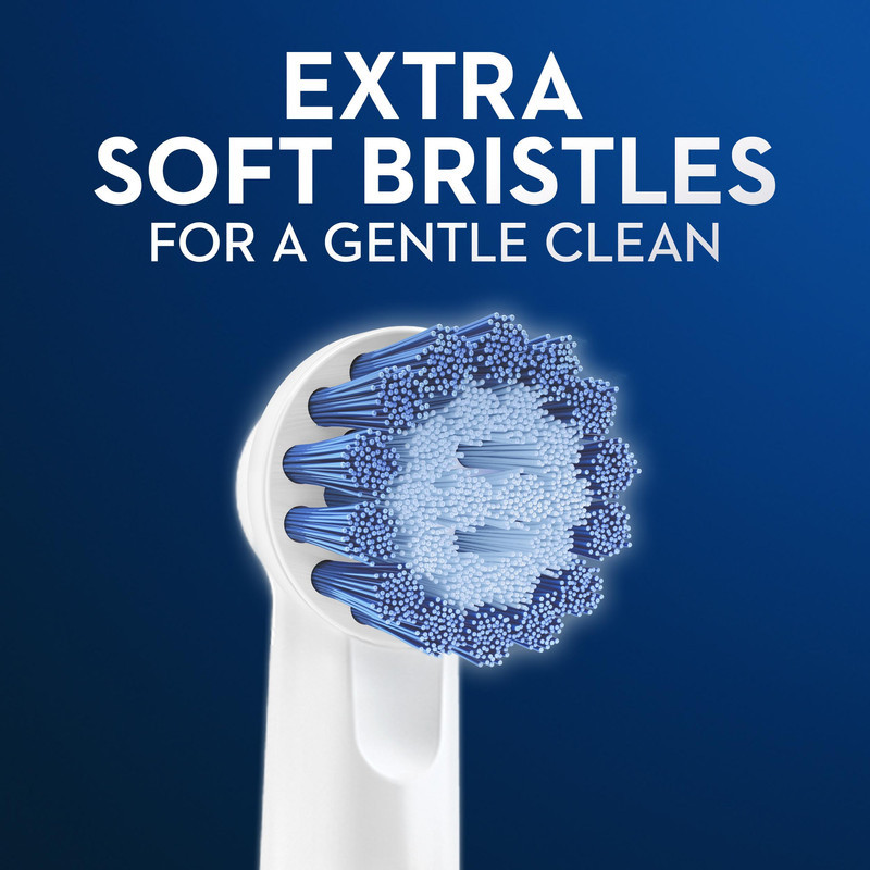 سری یدک مسواک برقی اورال-بی مدل Sensitive Clean بسته 4 عددی