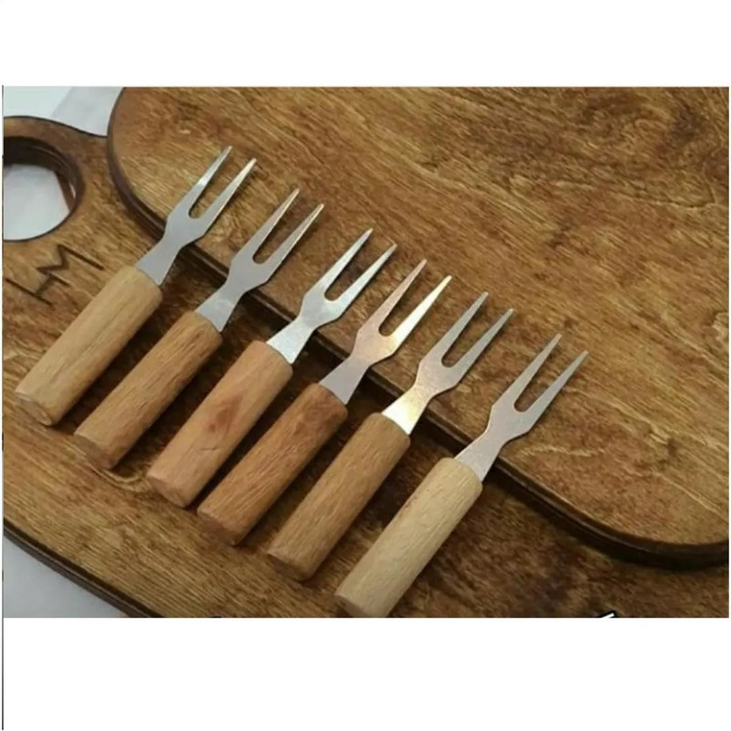 چنگال زیتون خوری مدل L11 کد DGQ50603018 بسته 6 عددی