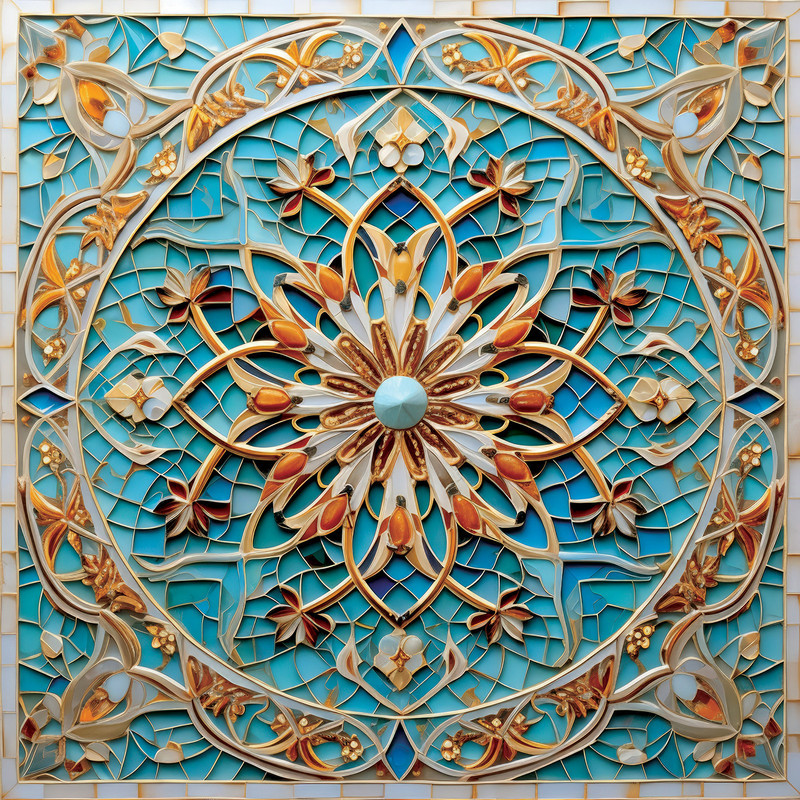 رومیزی مدل گل برجسته me006
