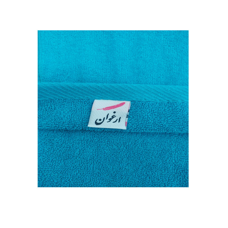 سرویس حوله پالتویی چهار تکه ارغوان مدل شطرنجی