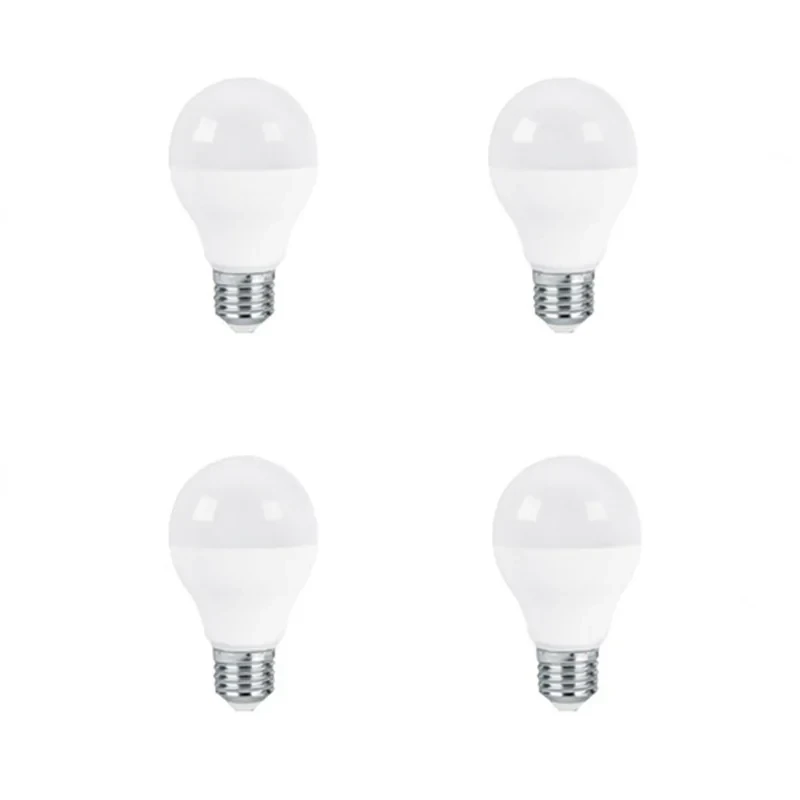 لامپ 12 وات پارس شعاع طوس مدل LED12 حبابی پایه E27 بسته 4 عددی