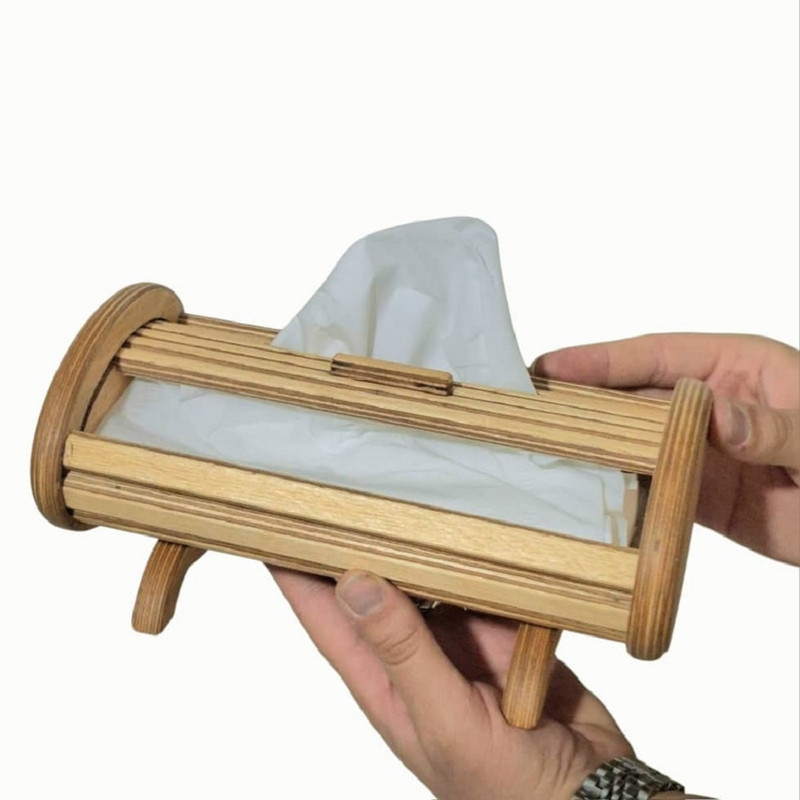جای دستمال کاغذی مدل چوبی
