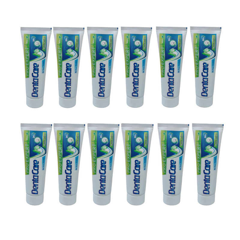 خمیردندان سفید کننده دنتاکر مدل PRO EXPERT با طعم نعنا مناسب همه دندان ها حجم 100 میلی لیتر بسته 12 عددی