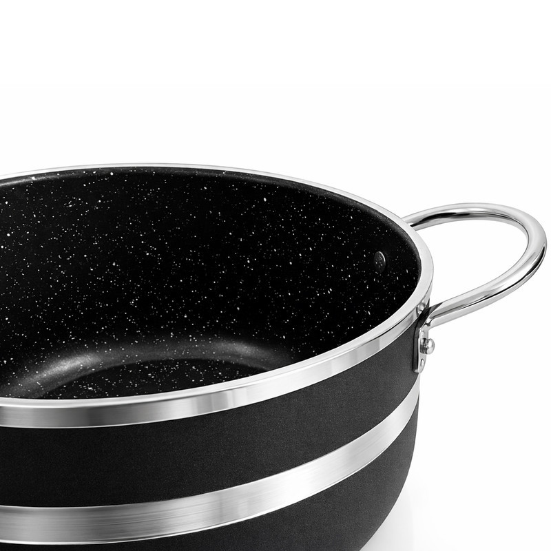 سرویس قابلمه و تابه گرانیتی 7 پارچه مدل Belly
