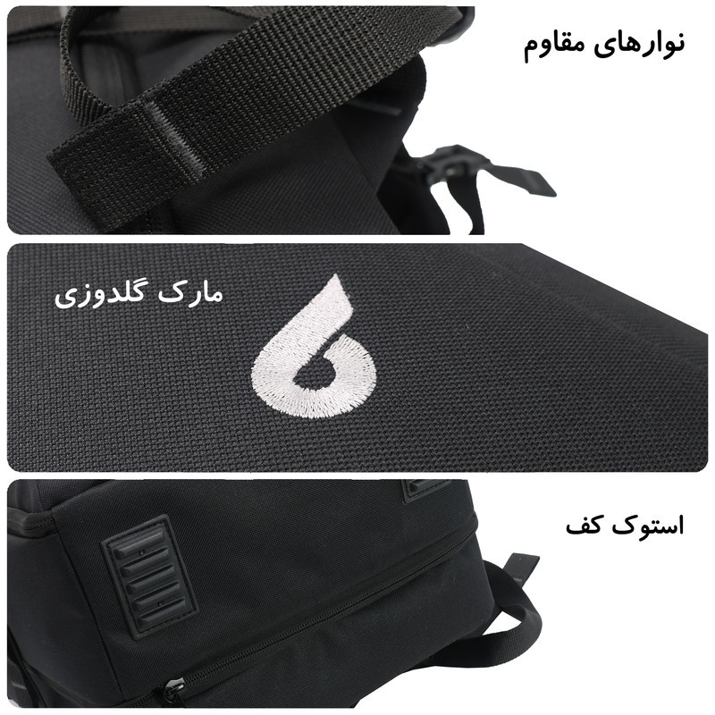 کوله پشتی لپ تاپ برساد مدل Bb 114 مناسب برای لپ تاپ 14.1 تا 15.6 اینچی