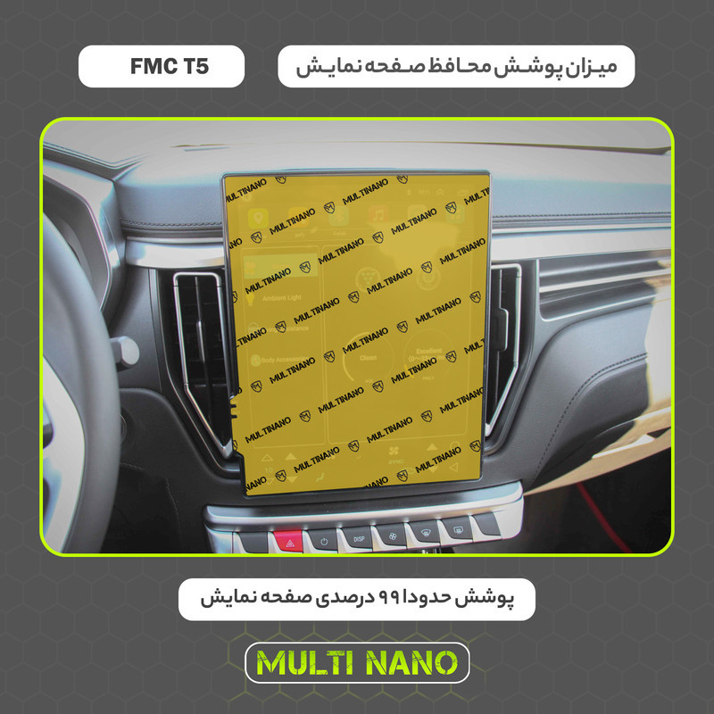 محافظ صفحه نمایش خودرو مولتی نانو مدل X-S1N مناسب برای اف ام سی T5